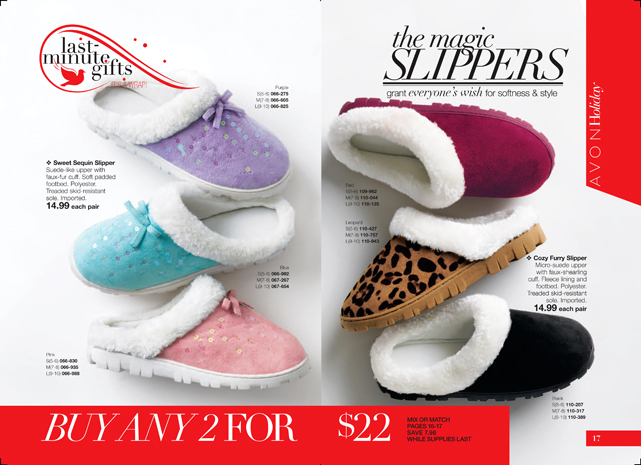 avon slippers