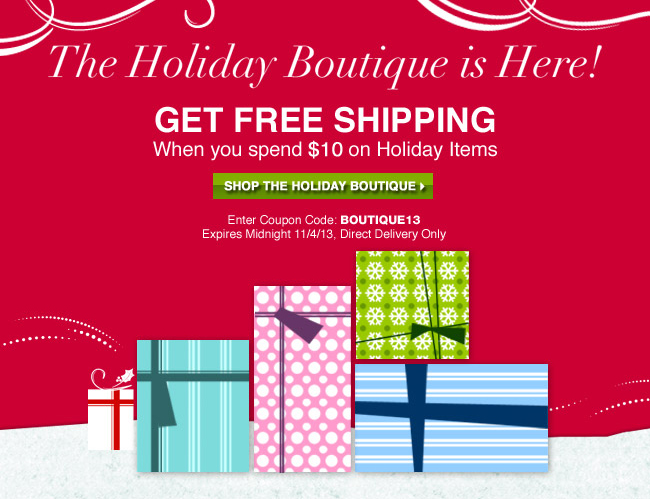 Holiday Boutique Free Shipping