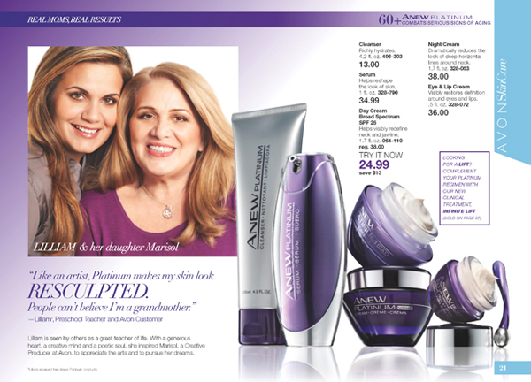 Avon Anew Platinum Skin Care Collection