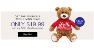 Avon Living Christmas Bear