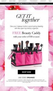 Avon Coupon Code ORGANIZE